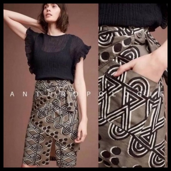 Anthropologie Maeve Edessa Printed Skirt - Picture 2 of 8